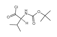 (S)-tert-butyl (1-chloro-3-methyl-1-oxobutan-2-yl)carbamate Structure