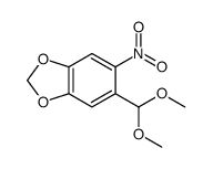 5-(dimethoxymethyl)-6-nitro-1,3-benzodioxole Structure