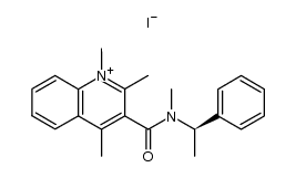(R)-1,2,4-trimethyl-3-(methyl(1-phenylethyl)carbamoyl)quinolin-1-ium iodide Structure