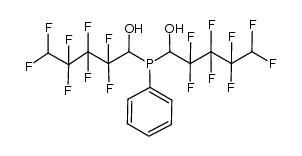 1,1'-(phenylphosphinediyl)bis(2,2,3,3,4,4,5,5-octafluoropentan-1-ol) Structure