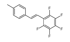 1,2,3,4,5-pentafluoro-6-[2-(4-methylphenyl)ethenyl]benzene structure