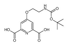 4-(2-((叔丁氧基羰基)氨基)乙氧基)吡啶-2,6-二羧酸结构式