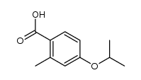 4-isopropoxy-2-methylbenzoic acid结构式