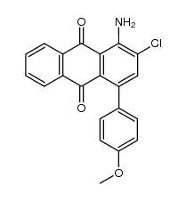 1-amino-2-chloro-4-(4-methoxyphenyl)anthracene-9,10-dione Structure