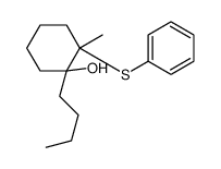 1-butyl-2-methyl-2-phenylsulfanylcyclohexan-1-ol Structure