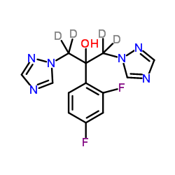 氟康唑-D4结构式
