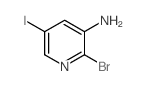 2-溴-5-碘-3-吡啶胺结构式