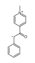 2-(1-methylpyridin-1-ium-4-yl)-2-oxo-1-phenylethan-1-ide结构式