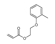 2-(2-methylphenoxy)ethyl prop-2-enoate结构式