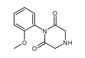 1-(2-methoxyphenyl)piperazine-2,6-dione Structure