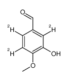异香兰醛-2,5,6-d3结构式