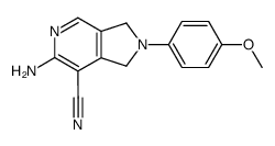 6-amino-7-cyano-2-(4-methoxyphenyl)-2,3-dihydropyrrolo<3,4-c>pyridine结构式