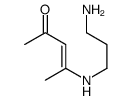 4-(3-aminopropylamino)pent-3-en-2-one结构式