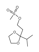3-(1,3-dioxolan-2-yl)-4-methylpentyl methanesulphonate Structure