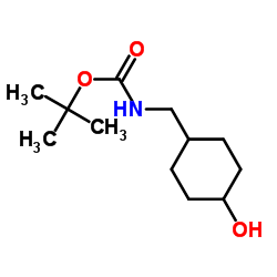 ((4-羟基环己基)甲基)氨基甲酸叔丁酯结构式