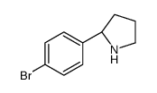 (R)-2-(4-溴苯基)吡咯烷结构式