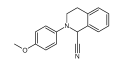 2-(4-methoxyphenyl)-3,4-dihydro-1H-isoquinoline-1-carbonitrile Structure