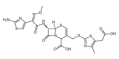 δ-2-头孢地嗪结构式