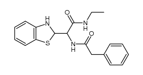 2-(2,3-dihydrobenzo[d]thiazol-2-yl)-N-ethyl-2-(2-phenylacetamido)acetamide Structure