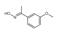 3-methoxyacetophenone oxime Structure