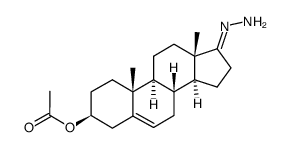 3-O-Acetylandrostenone hydrazone Structure