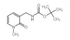 n-[(1-甲基-2-氧代-3-吡啶)甲基]氨基甲酸叔丁酯结构式