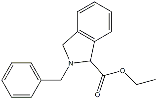 2-苄基-2,3-二氢-1H-异吲哚-1-羧酸乙酯结构式