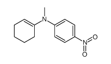 N-(p-nitrophenyl)-N-methylcyclohex-1-en-1-amine Structure