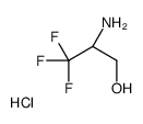 (S)-2-Amino-3,3,3-trifluoropropan-1-ol hydrochloride Structure