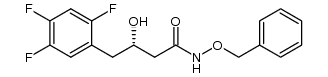 N-benzyloxy-4-(2,4,5-trifluorophenyl)-3(S)-hydroxybutanamide结构式