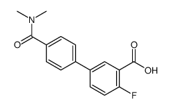 5-[4-(dimethylcarbamoyl)phenyl]-2-fluorobenzoic acid Structure