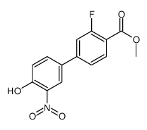 methyl 2-fluoro-4-(4-hydroxy-3-nitrophenyl)benzoate Structure