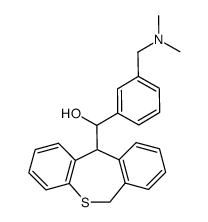 α-(6,11-dihydrodibenzo(b,e)thiepin-11-yl)-3-(dimethylaminomethyl)benzyl alcohol结构式