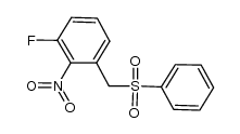 3-fluoro-2-nitrobenzyl phenyl sulfone结构式