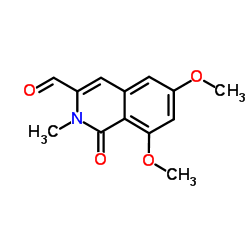 6,8-Dimethoxy-2-methyl-1-oxo-1,2-dihydro-3-isoquinolinecarbaldehyde Structure