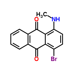 1-Bromo-4-methylaminoanthraquinone Structure