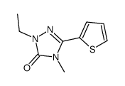 2-ethyl-4-methyl-5-thiophen-2-yl-1,2,4-triazol-3-one Structure