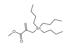[2-(Methoxycarbonyl)-2-propenyl]tributylstannane结构式