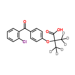 2-Chloro Fenofibric acid-d6 Structure