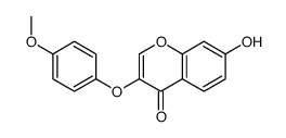 7-羟基-3-(4-甲氧基苯氧基)苯并吡喃-4-酮结构式