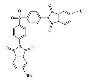 5-amino-2-[4-[4-(5-amino-1,3-dioxoisoindol-2-yl)phenyl]sulfonylphenyl]isoindole-1,3-dione Structure