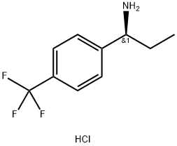 (S)-1-(4-(三氟甲基)苯基)丙-1-胺盐酸盐结构式