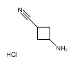 3-Aminocyclobutanecarbonitrile hydrochloride (1:1) Structure