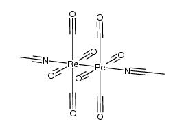 Re2(CO)8(ACN)2 Structure