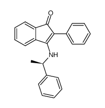 (R)-2-Phenyl-3-<(1-phenylethyl)amino>-2-inden-1-on Structure
