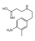 3-[2-(4-amino-3-methylphenyl)ethylamino]propanamide Structure