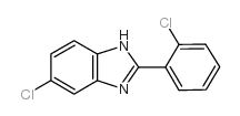 1H-Benzimidazole,6-chloro-2-(2-chlorophenyl)- structure