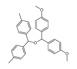 bis(p-anisyl)methyl bis(p-tolyl)methyl ether Structure