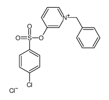 (1-benzylpyridin-1-ium-3-yl) 4-chlorobenzenesulfonate,chloride结构式