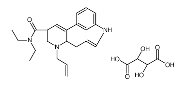 6-去甲-6-烯丙基麦角酸二乙酰胺 D-酒石酸盐结构式
